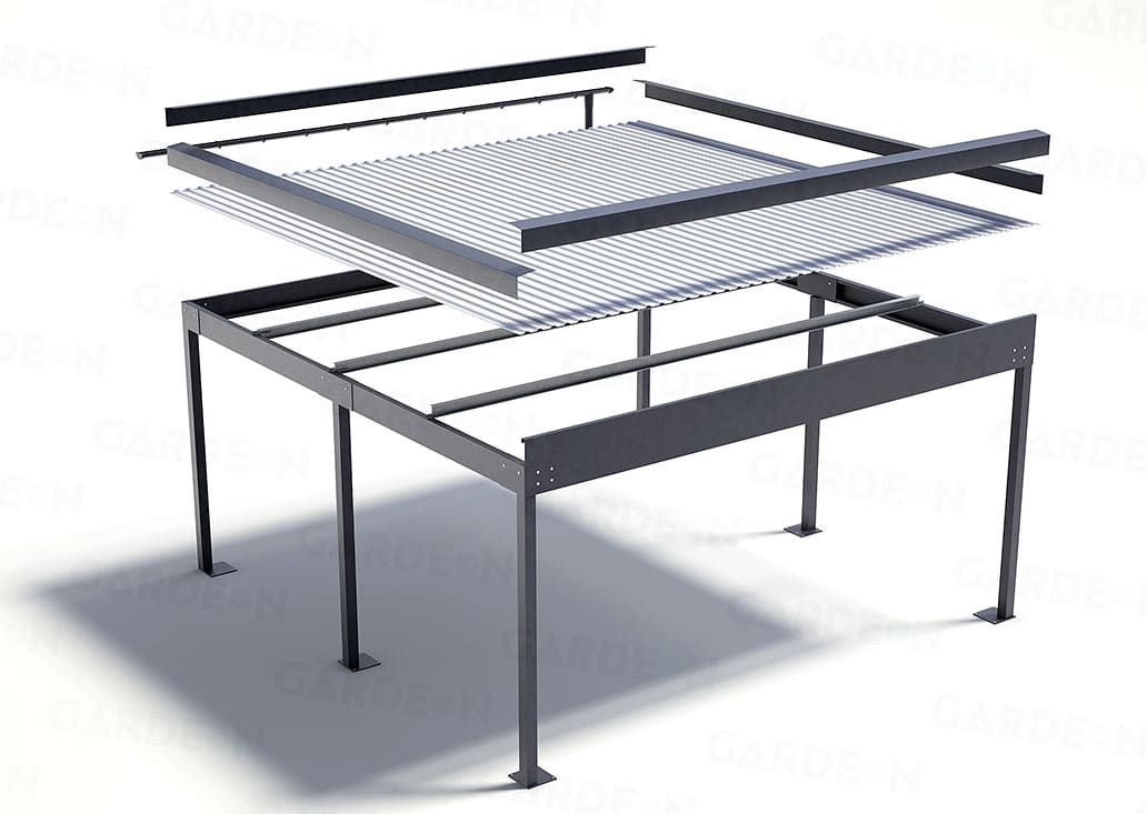 Prístrešok GARDEON pre dve autá nezateplený