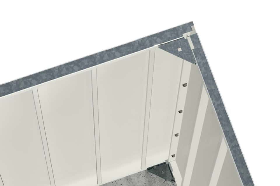 Kotvenie dvoch kolmých stien