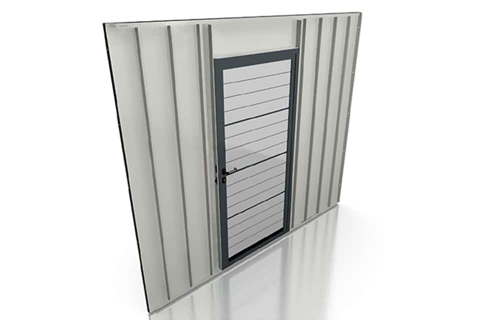 Osadenie izolovaných dverí Hőrmann LPU40 