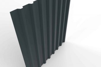 Plechová krytina na garáž v antracitovej farbe