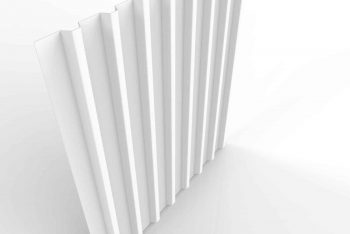 Plechová krytina na garáž v bielej farbe