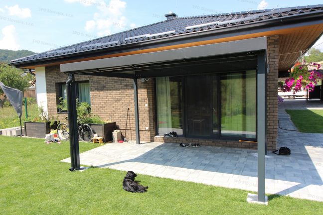 Montovaná pergola GARDEON v antracitovej farbe