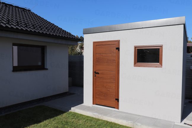 Záhradný domček GARDEON pri rodinnom dome