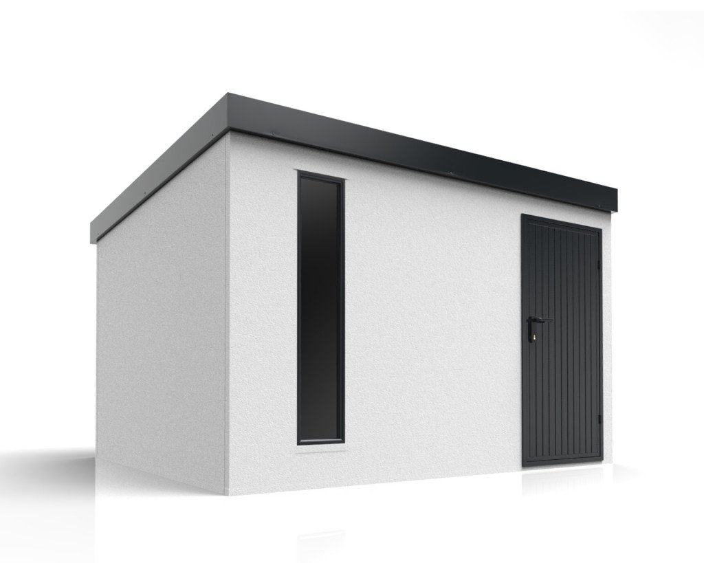 Montovaný záhradný domček s pultovou strechou