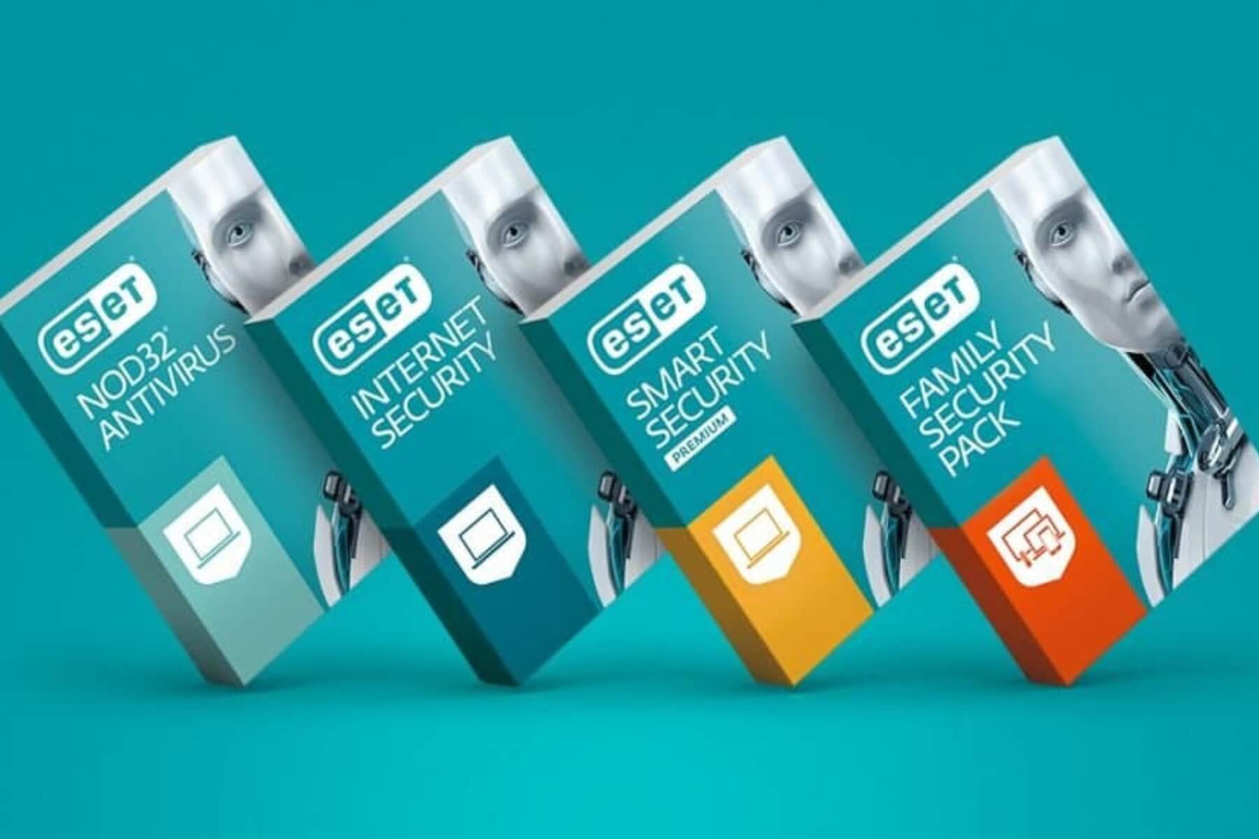 Produkty spoločnosti ESET.