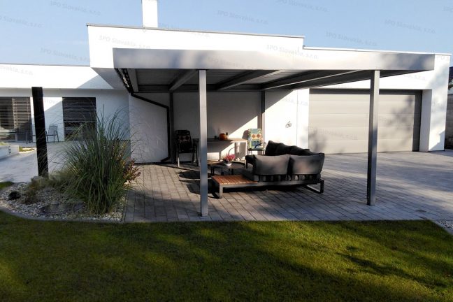 Montovaný prístrešok SIEBAU na posedenie