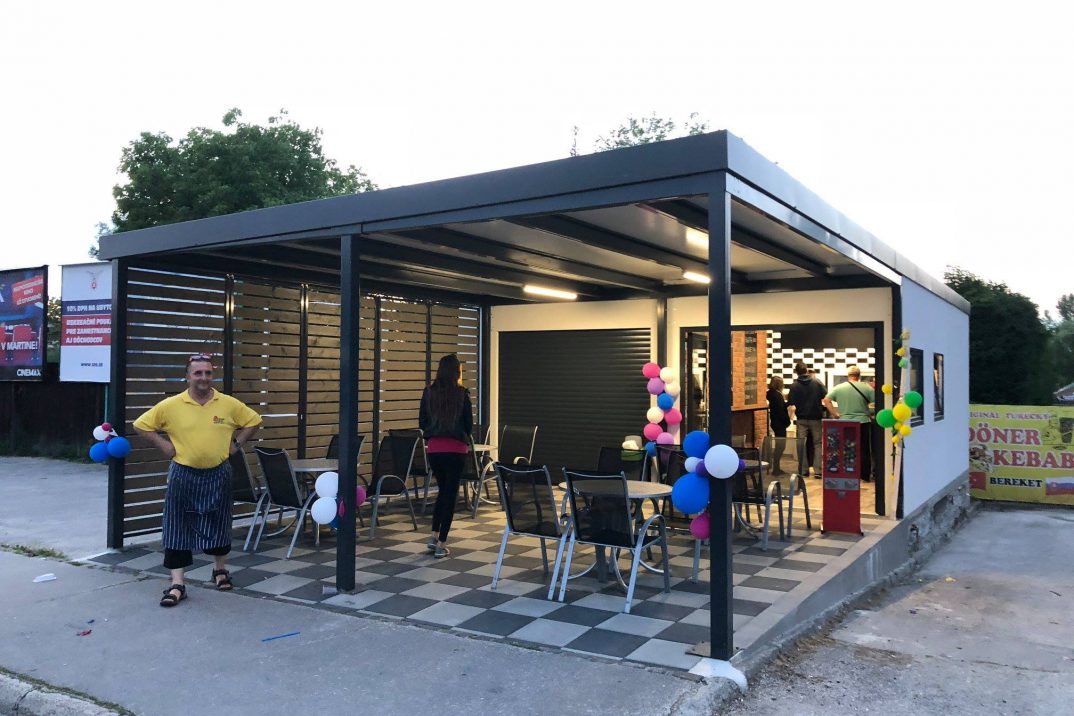 Montovaný stánok KEBAB v Turčianskych Tepliciach