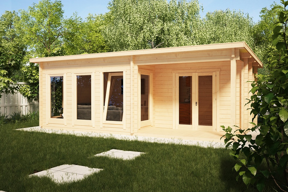 Drevený záhradý domček