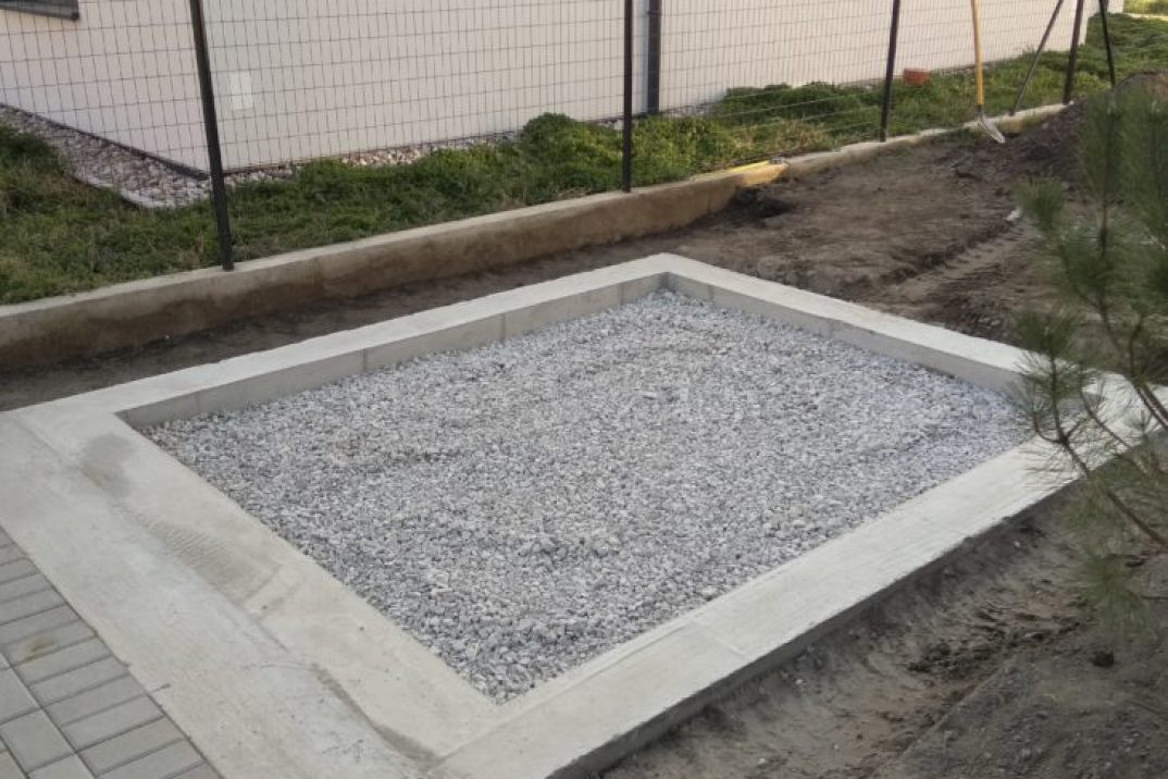 Podklad pod záhradný domček - obvodový veniec