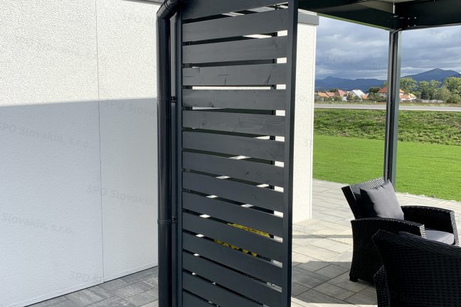 Drevená výplň na pergolu GARDEON v antracitovej farbe