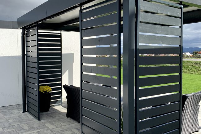 Dizajnové drevené výplne na pergolu GARDEON