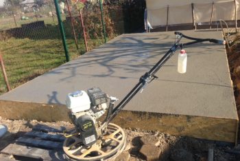 Betónová platňa vyrovnávanie