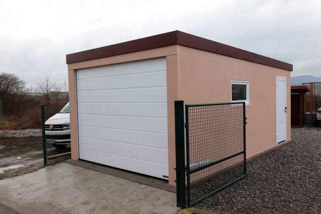 Montovaná jednogaráž GARDEON s rovnou strechou
