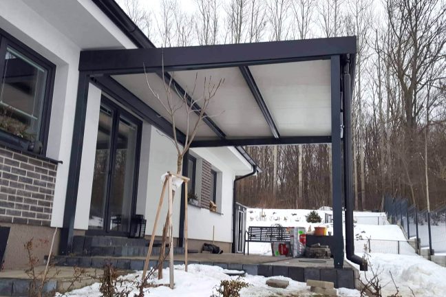 Pergola do záhrady pri rodinnom dome