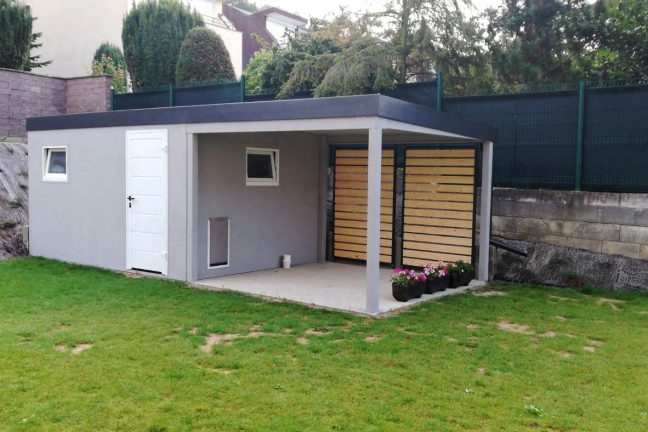 Záhradný domček GARDEON s dvierkami pre mačku