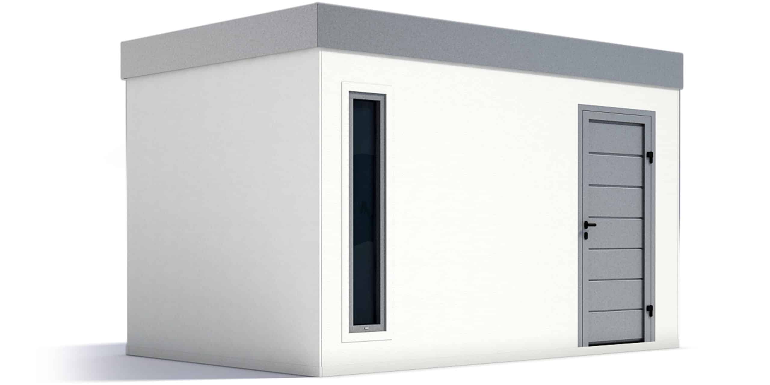 Záhradný domček s pultovou strechou