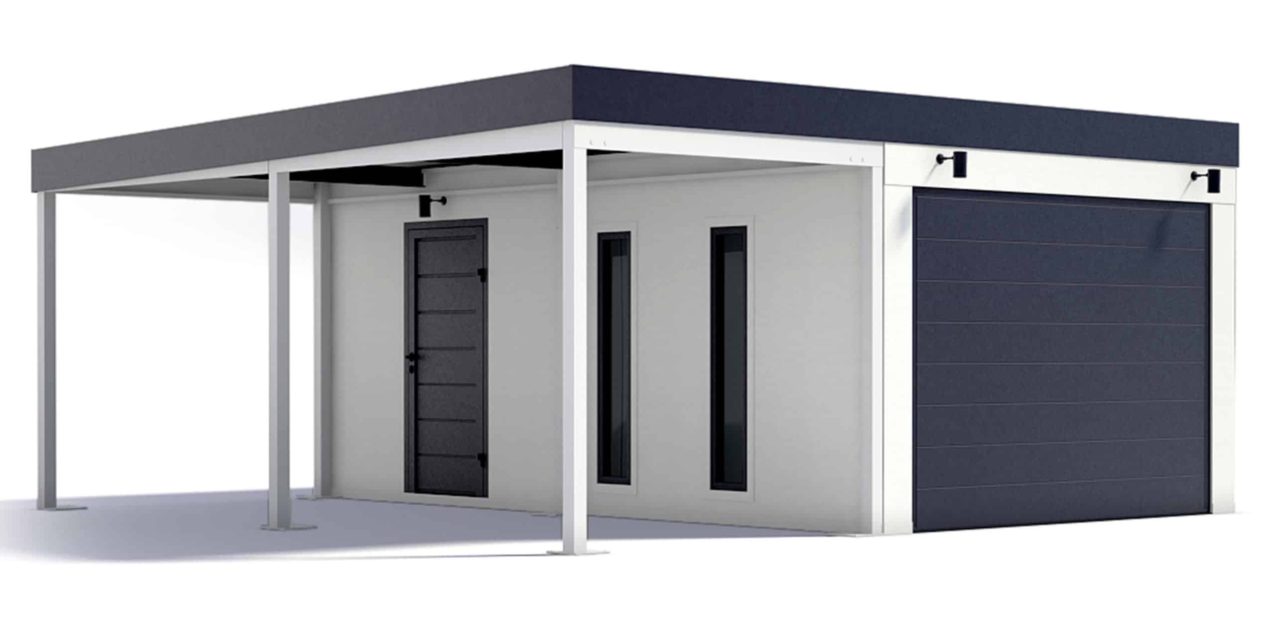 Garáž s prístreškom