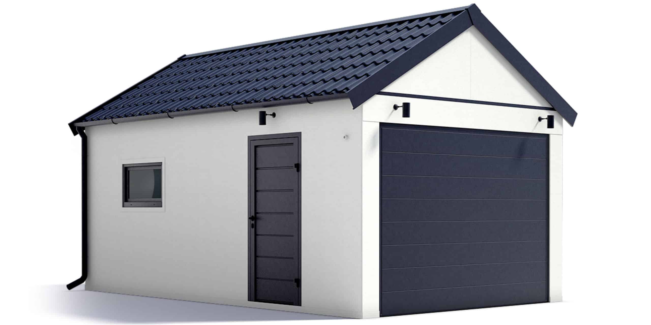 Garáž so sedlovou strechou