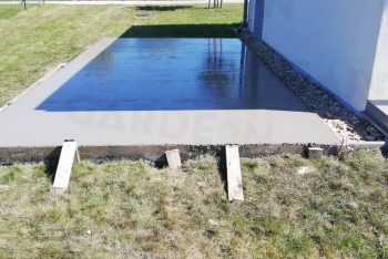 Betónová platňa pod garáž