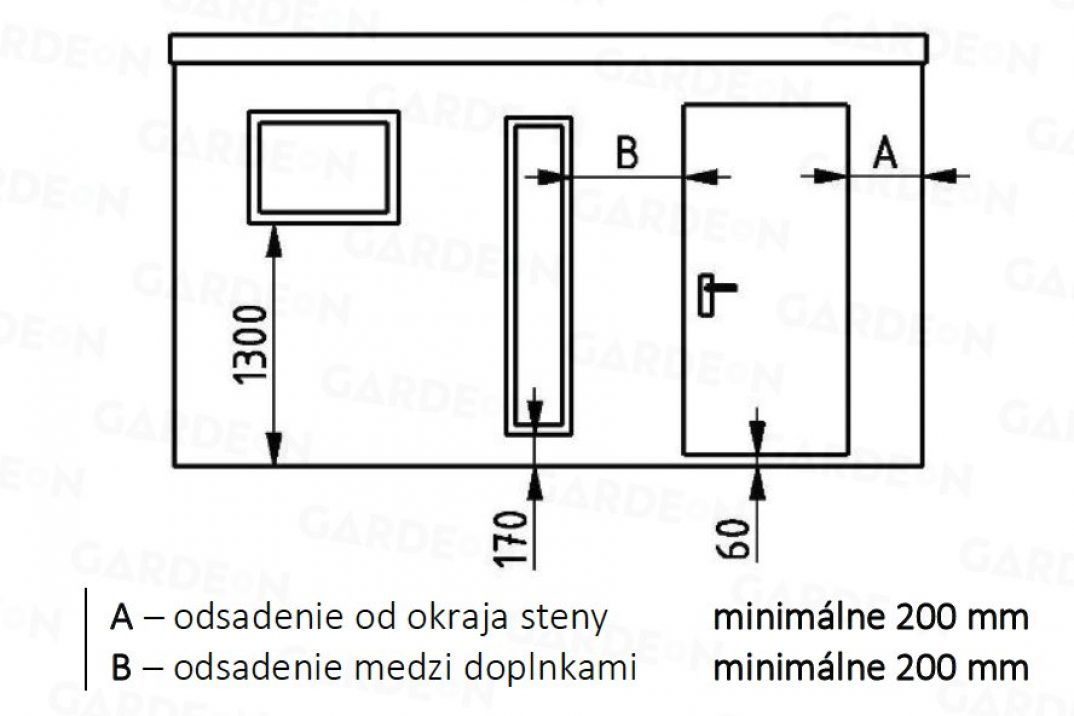 Nákres záhradného domčeka