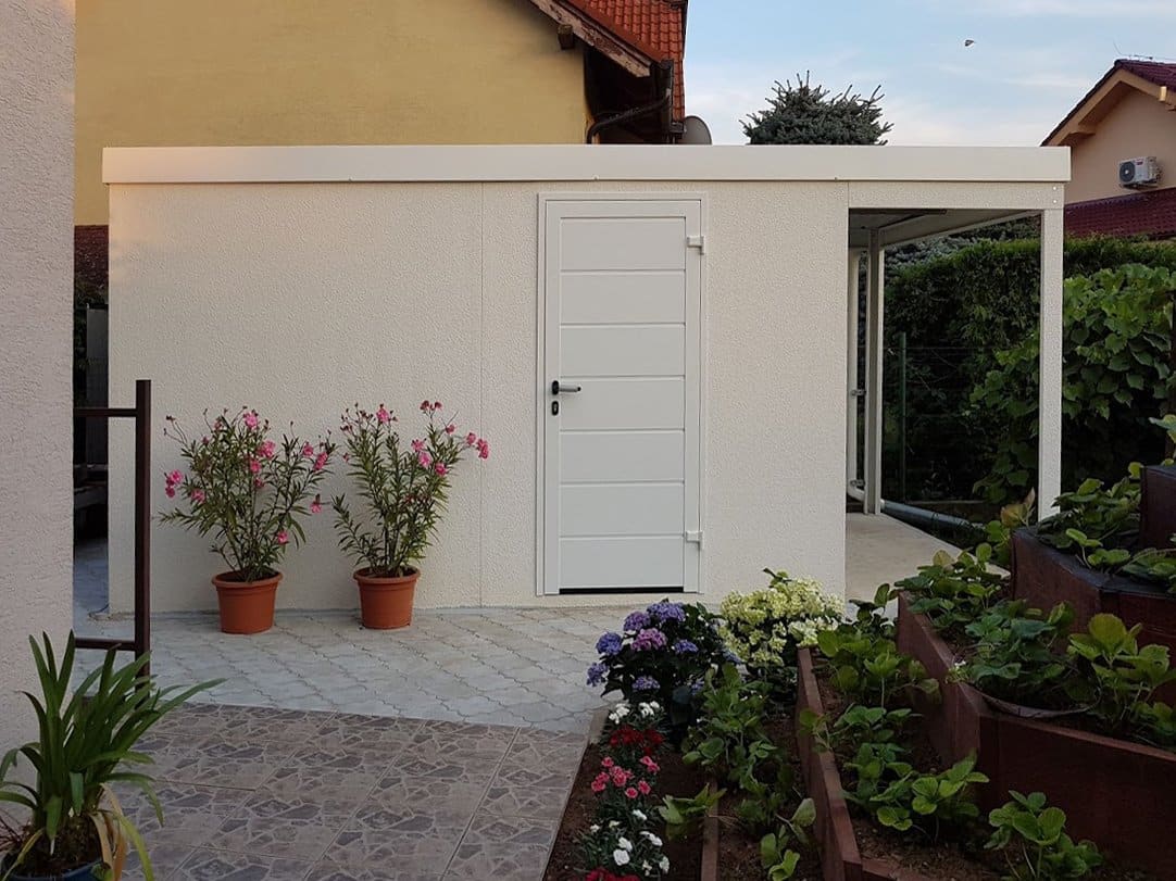 Biely záhradný domček GARDEON