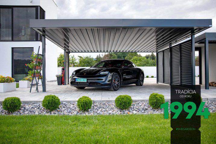 Porsche Taycan pod prístreškom SIEBAU