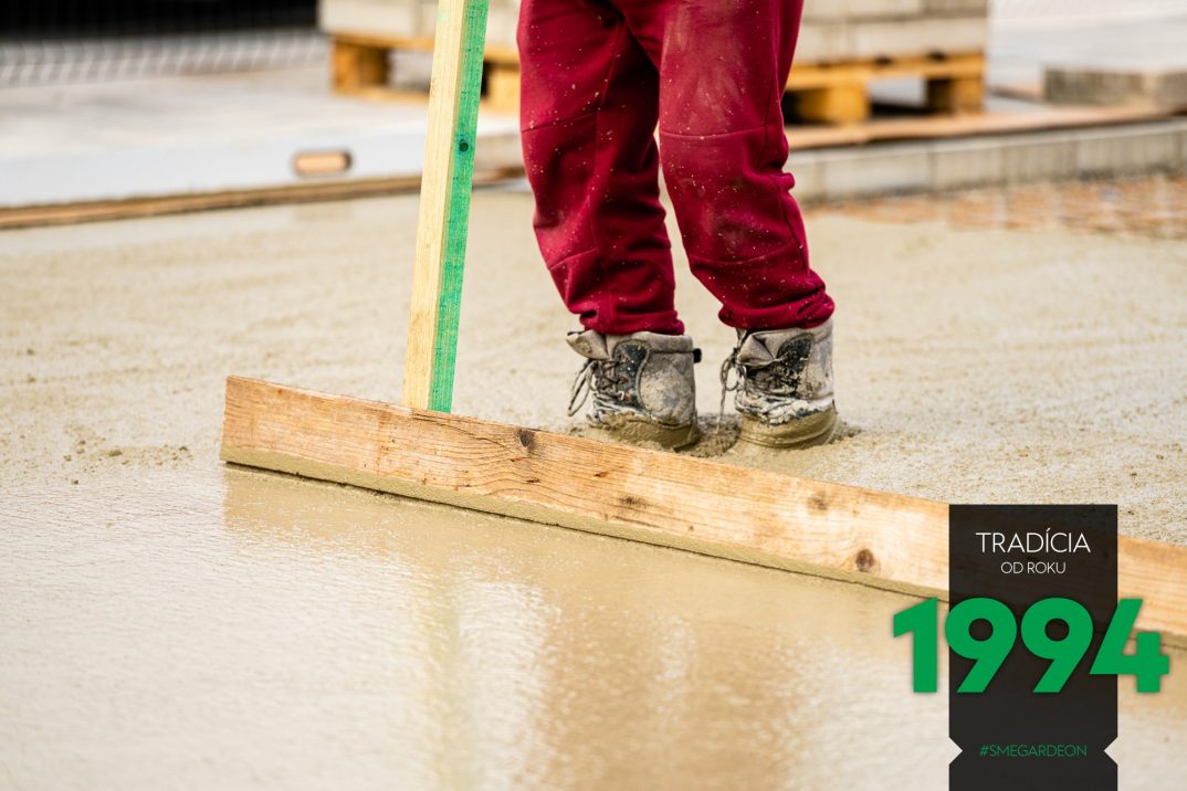 Ladenie liateho betónu