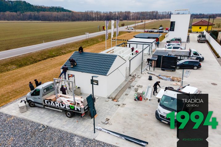 Montáž stavieb v showroome GARDEON