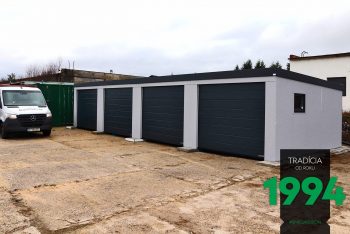 Radová garáž pre štyri autá