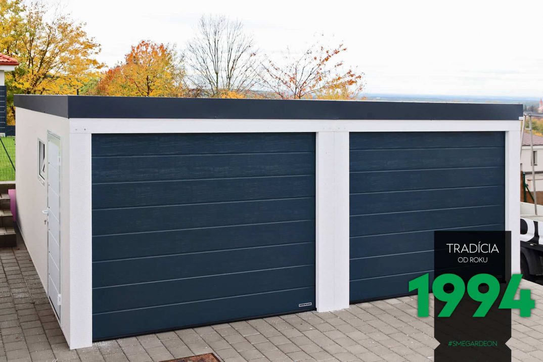 Dvojgaráž s dvoma bránami