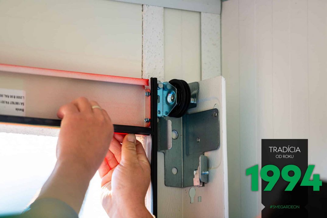 Detail na montáž garážovej brány
