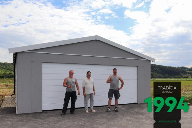 Dvojgaráž so sedlovou strechou