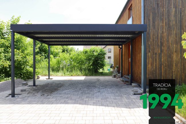 Prístrešok GARDEON pre dve autá v antracite