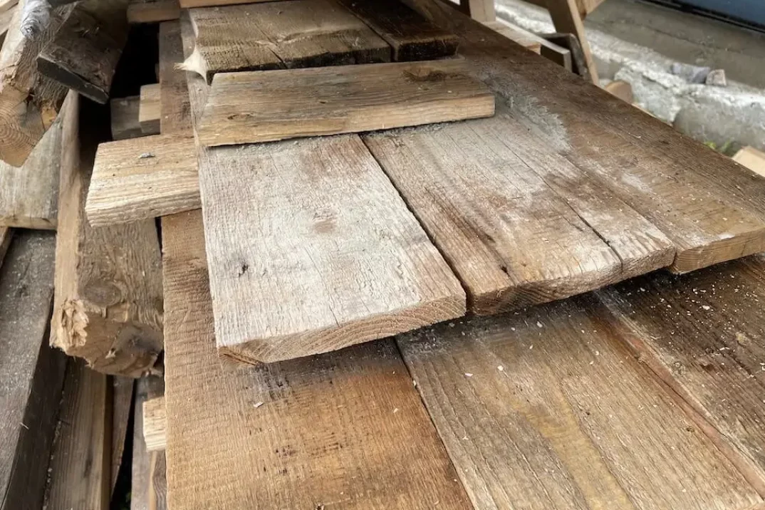 Detail na látky dreva