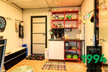 Kuchynka v záhradnom domčeku