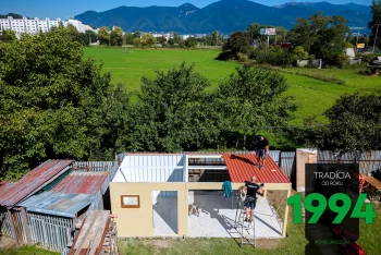 Montáž pultovej strechy