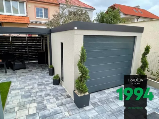 Garáž s prístreškom pre vonkajšie posedenie Partizánske