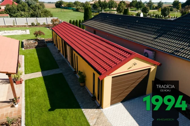 Atypická garáž so sedlovou strechou