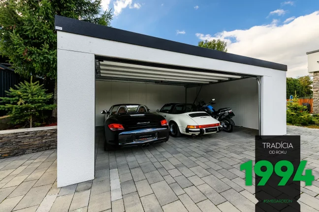 Zaparkované autá v dvojgaráži