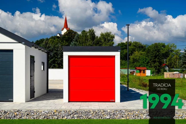 Garáž pre motorku v showroome