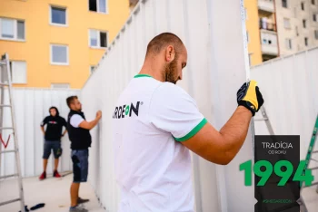 Montáž radovej garáže