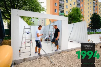 Montáž radovej garáže