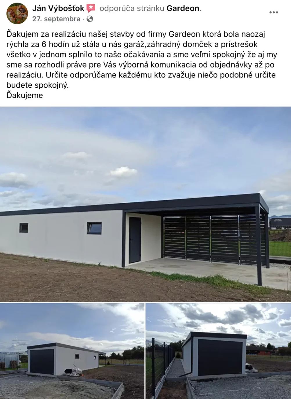 Recenzia z Facebooku