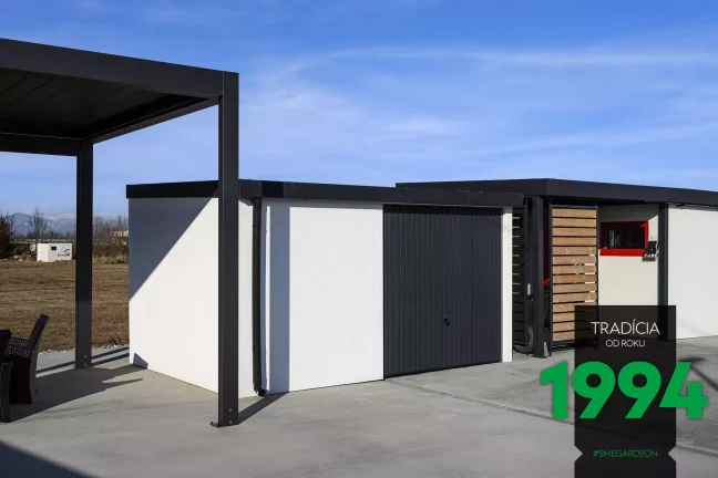 Záhradný domček s výklopnou bránou