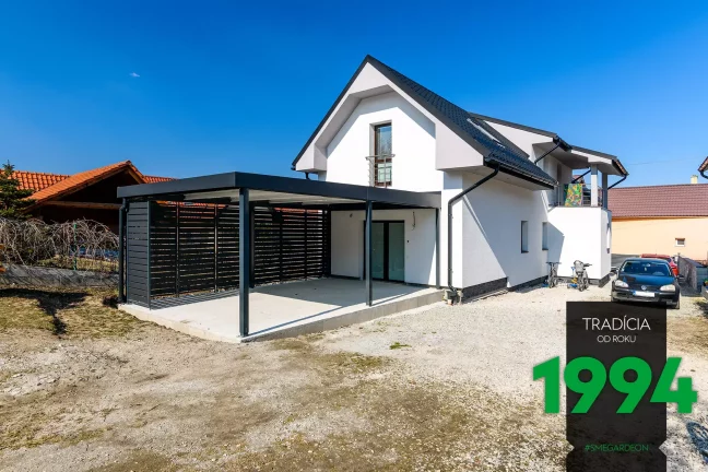 Pergola nalepená na dom