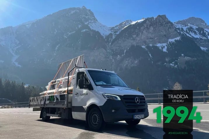 Dodávka GARDEON pred horami