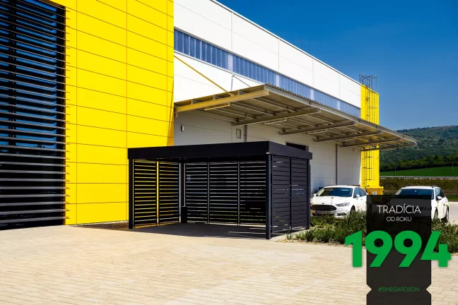 Pergola s výplňami v antracite