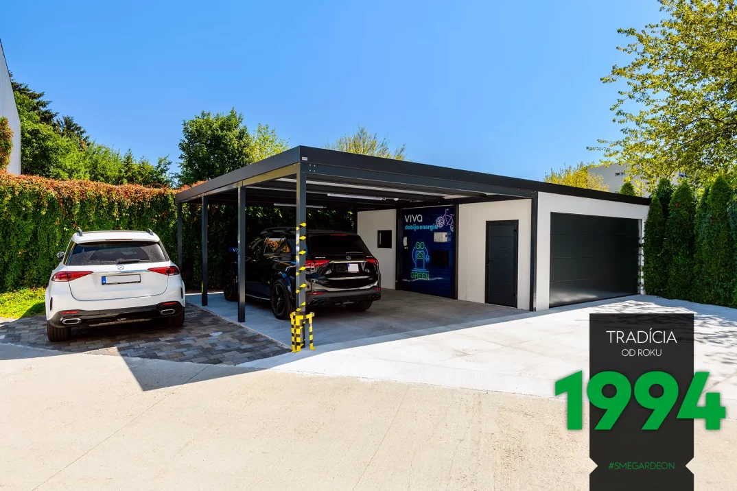 Atypická garáž s prístreškom