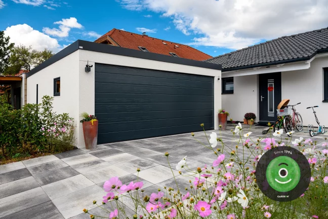garáž pre dve vozidlá s pultovou strechou