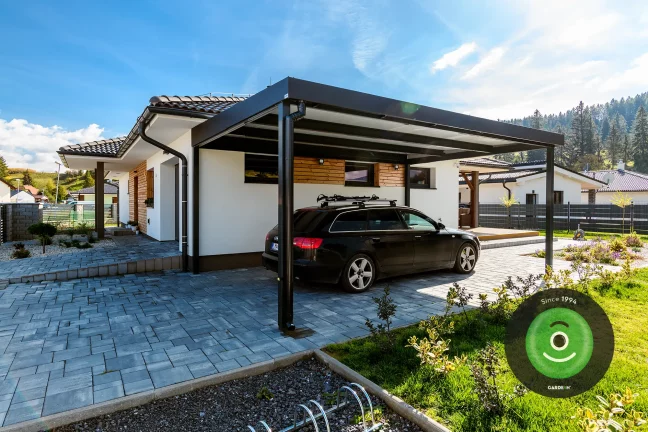 Odkvapový systém na prístrešku